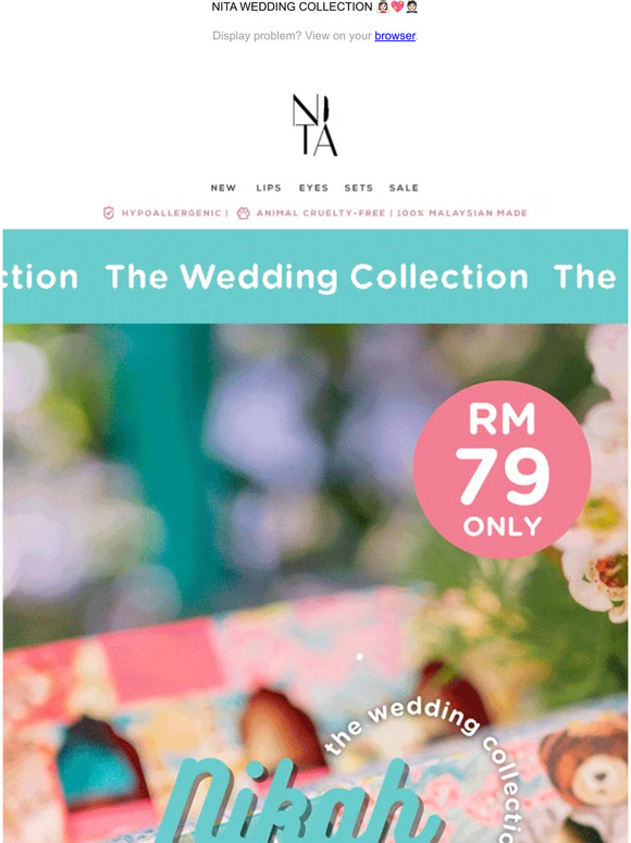 Nita Cosmetics Nita's Wedding Collection Nikah & Sanding 👰‍♀️🤵 Milled