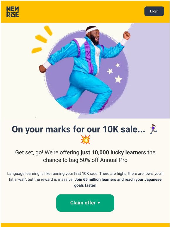 Join the Memrise 10K (no lycra necessary!)