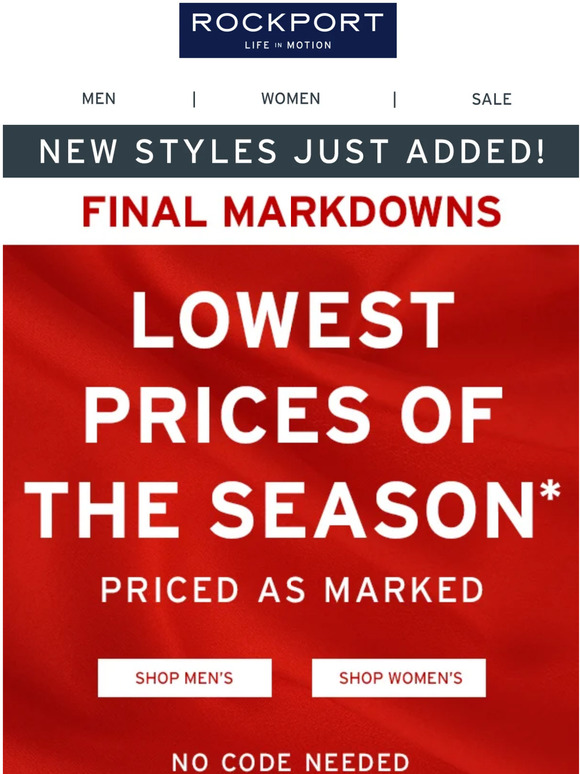 New markdowns just added to sale.