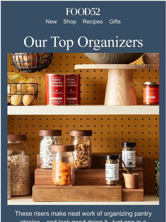 Organizers that tidy your kitchen right up.