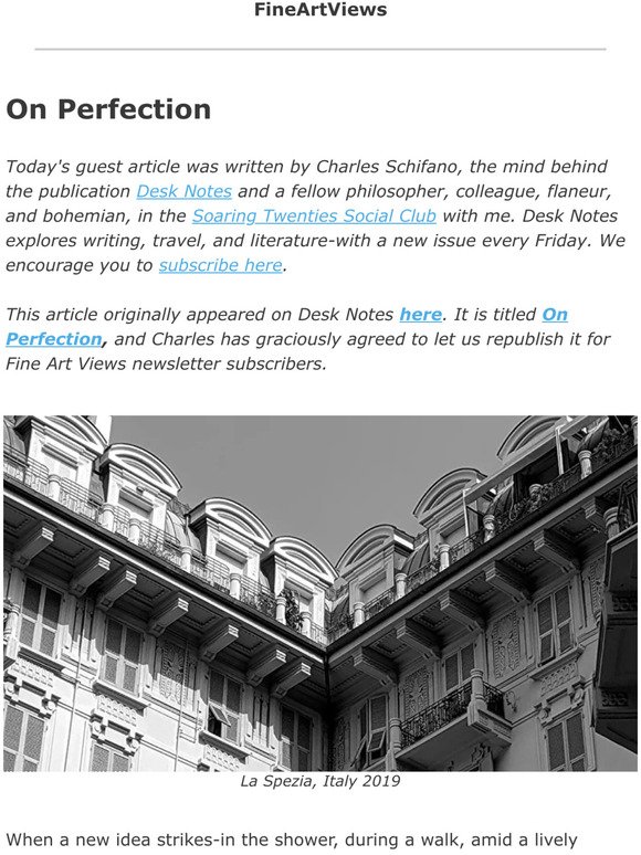 On Perfection (Charles Schifano)