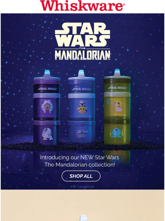 Whiskware Mandalorian Stackable Snack Containers, Mandalorian/The