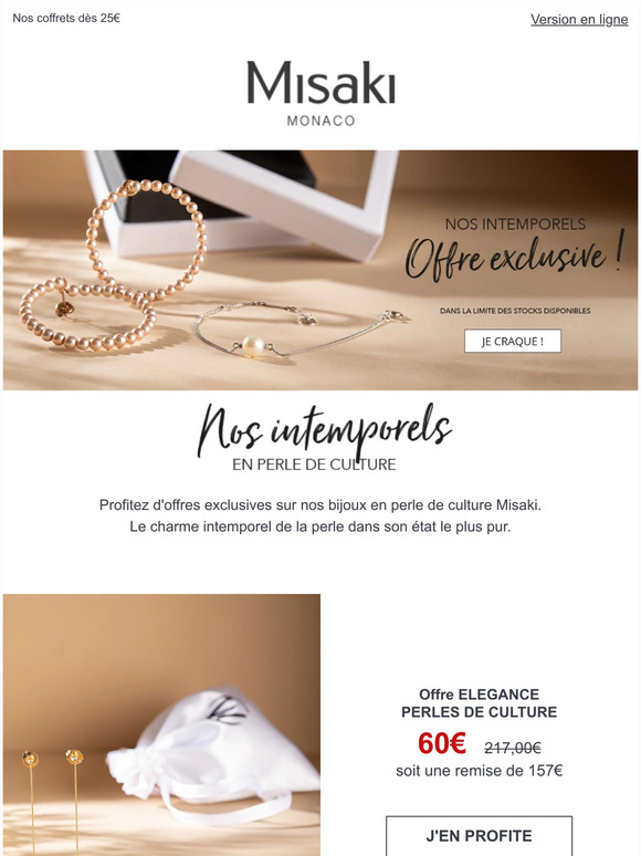 Perles de culture : découvrez nos offres exclusives