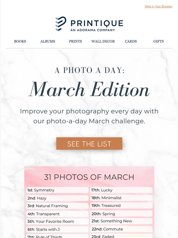 The March Photo-a-Day Challenge