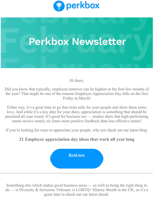 [February Edition] Your Perkbox Newsletter