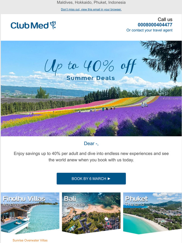 Let's Holiday Again - 3D2N from USD 221