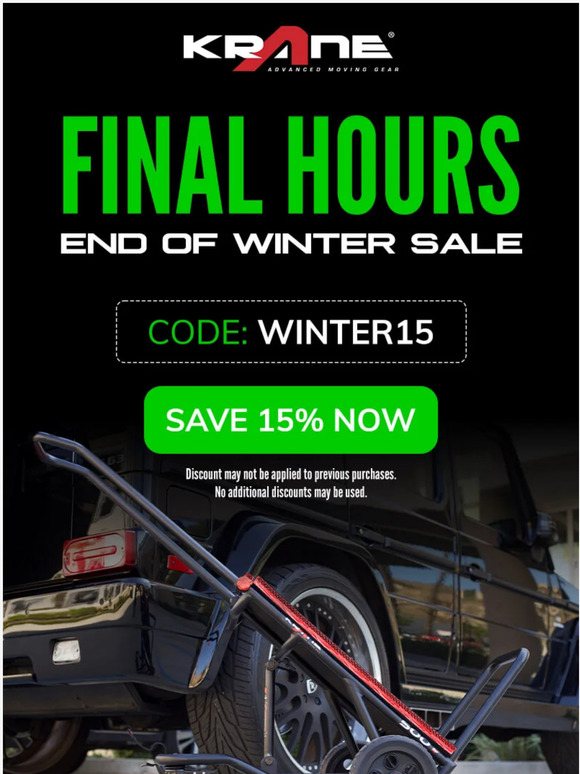 💥 Last Chance For 15% Off Sitewide!