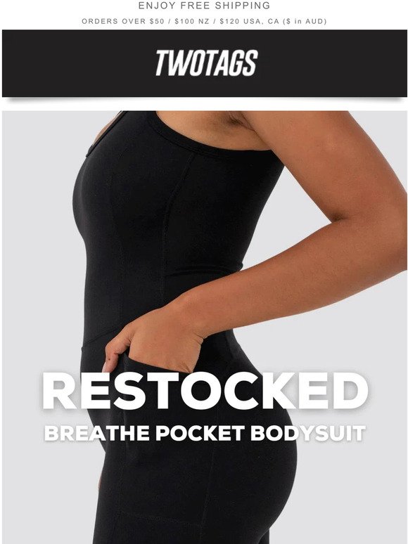 RESTOCKED: Breathe Pocket Bodysuit📢