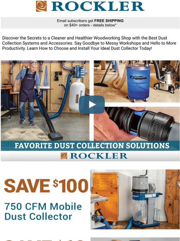 Rockler Learn How To Set Up The Best Dust Collection System! Milled