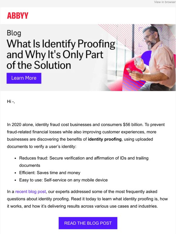 Prevent fraud-related losses with identity proofing