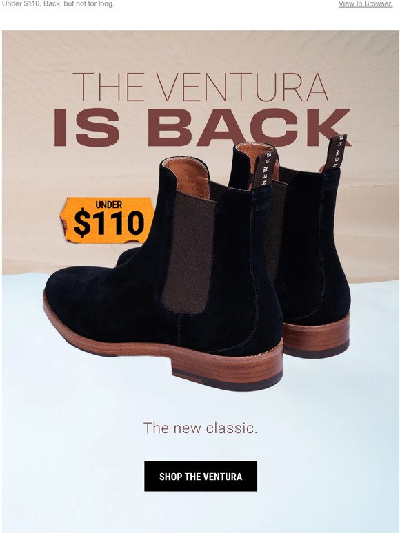 The Ventura Chelsea Boot →