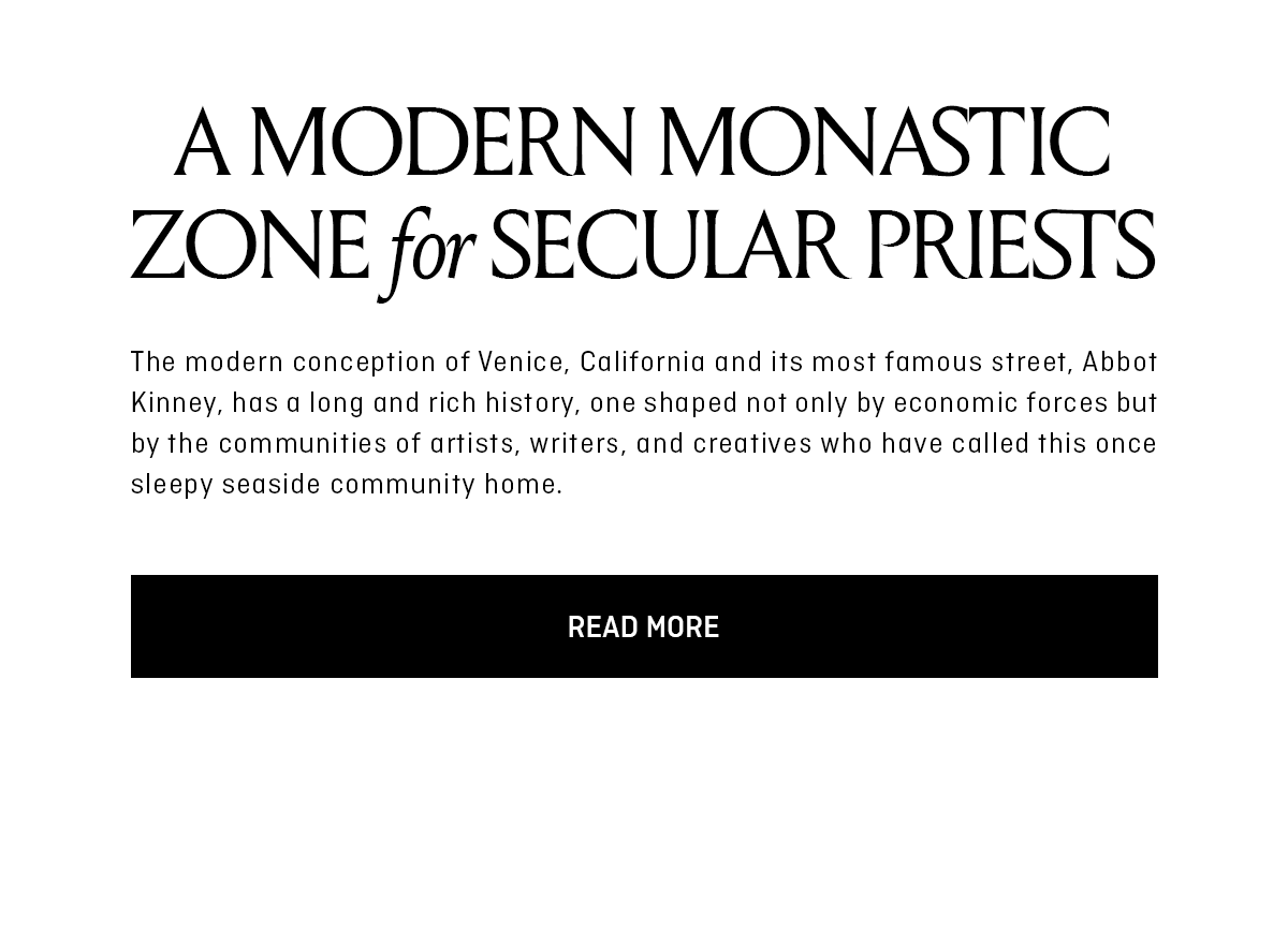A Modern Monastic Zone for Secular Priests