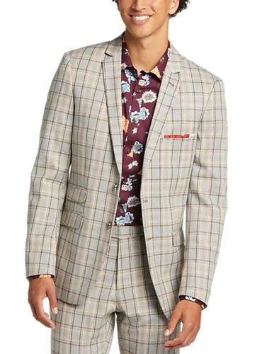 Paisley & Gray Slim Fit Suit Separates Coat, Brown Check