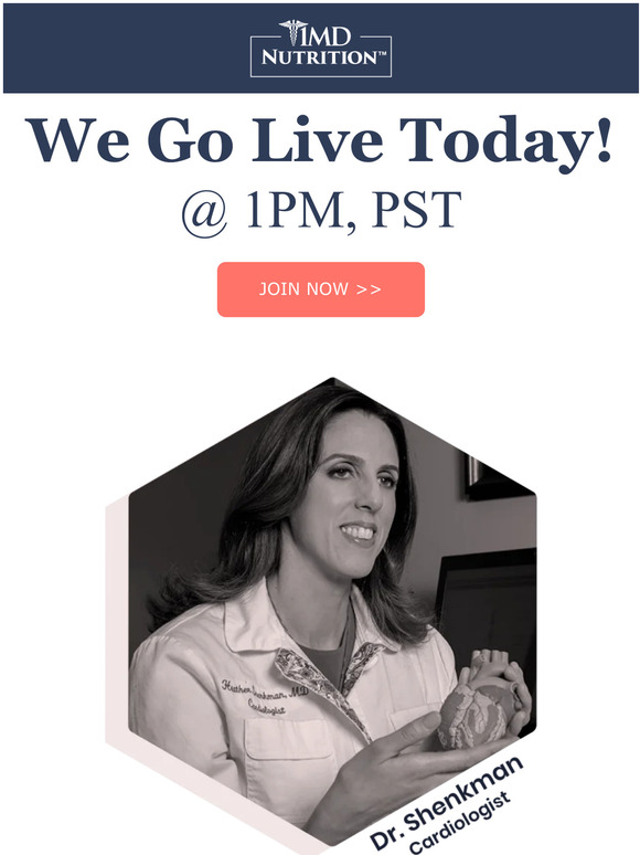 🎬  Dr. Shenkman is going LIVE on YouTube today! 