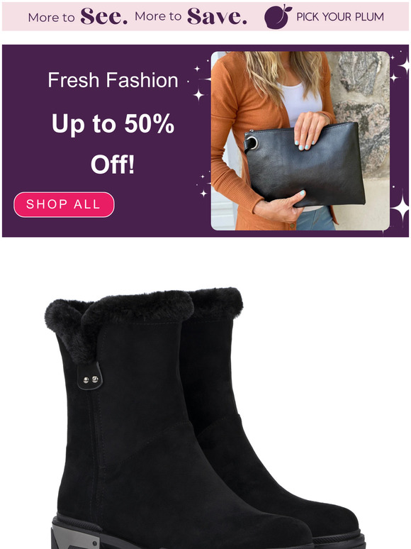 Get Up to 50% Off Fresh Fashion!