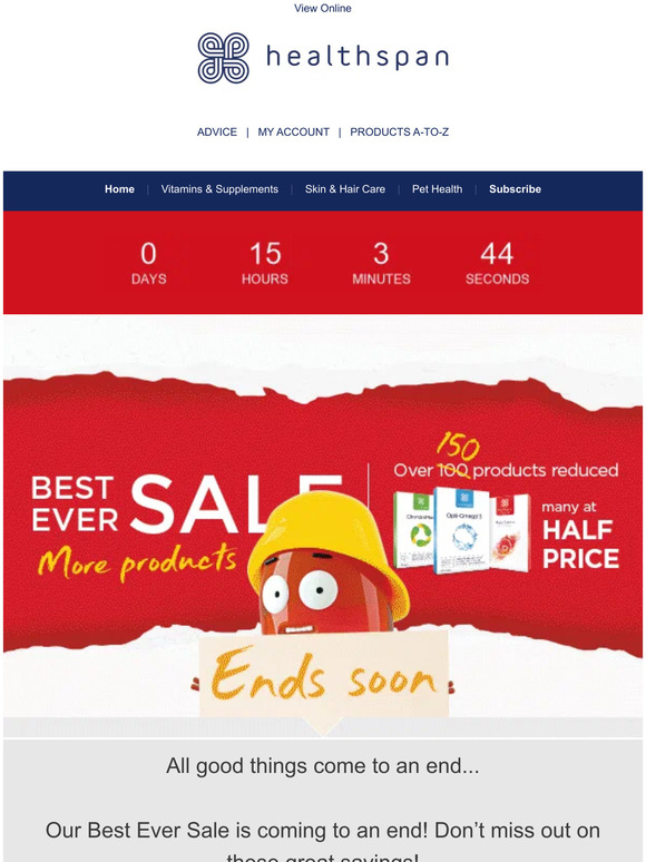Saying goodbye... to our Best ever Sale!