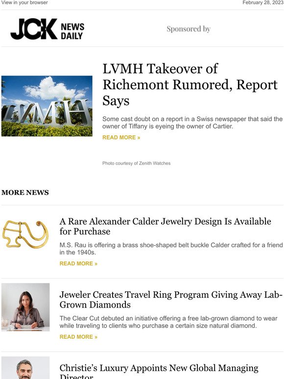 LVMH Takeover of Richemont Rumored, Report Says