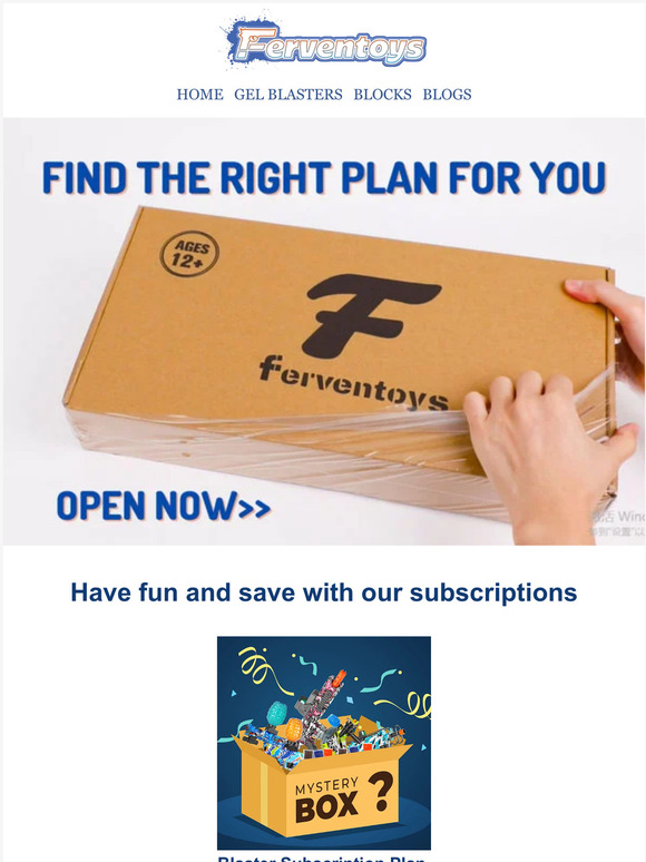 Sign up for the subscription toy box today!