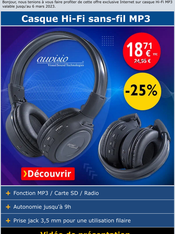 Le casque qui fait lecteur en même temps