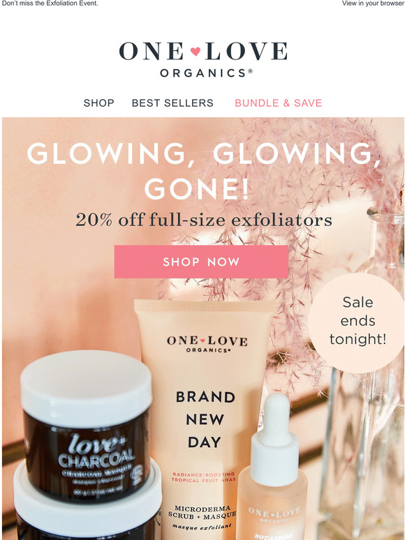 ✨Ends TONIGHT: 20% Off Full-Size Exfoliants ✨
