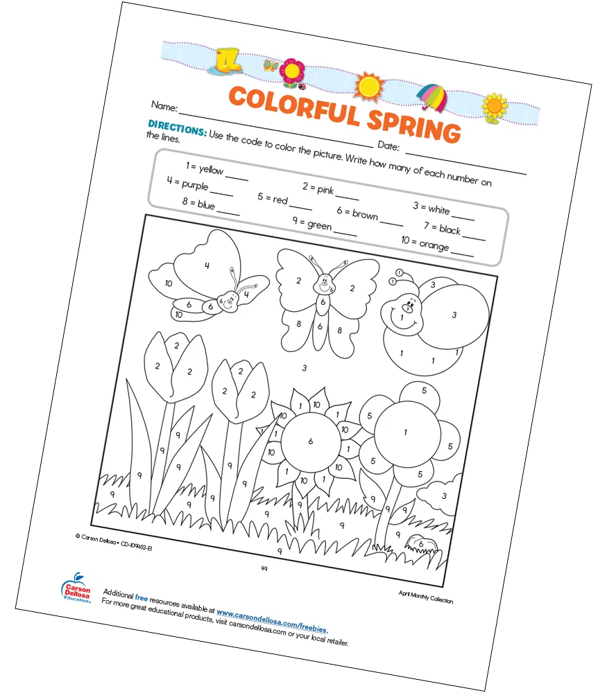 Image of Colorful Spring Free Printable