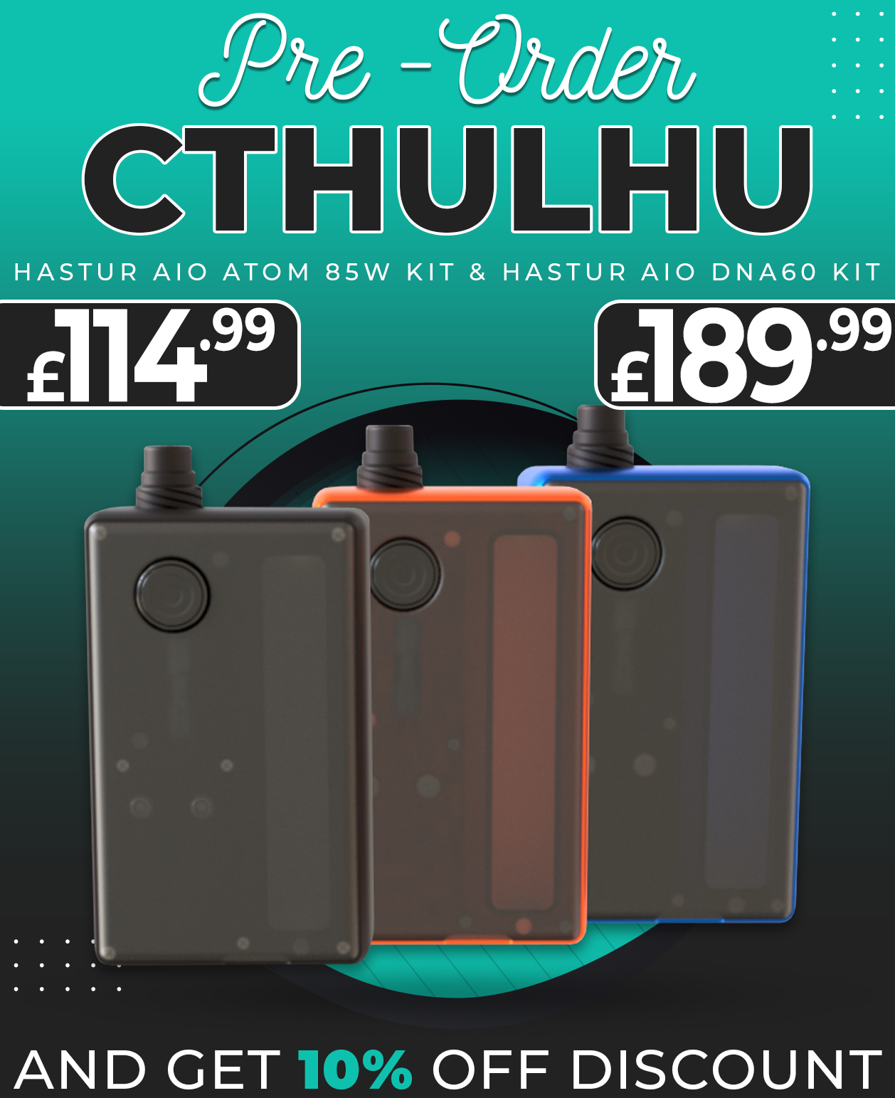 eCig One: 🔥 CTHULHU HASTUR 21700 AIO 🔥 | Milled