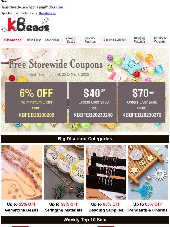 6% OFF Free Storewide Coupon for you. No Minimum Amount