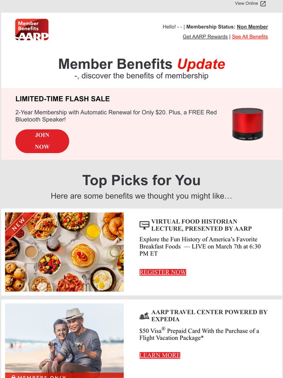 AARP Your Member Benefits Update Milled
