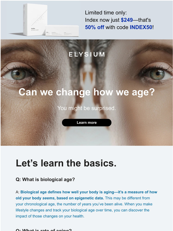 You CAN change how you age, according to science.