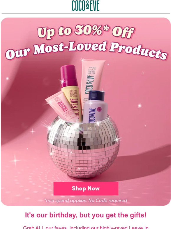 BIRTHDAY TREAT: up to 30% off sitewide