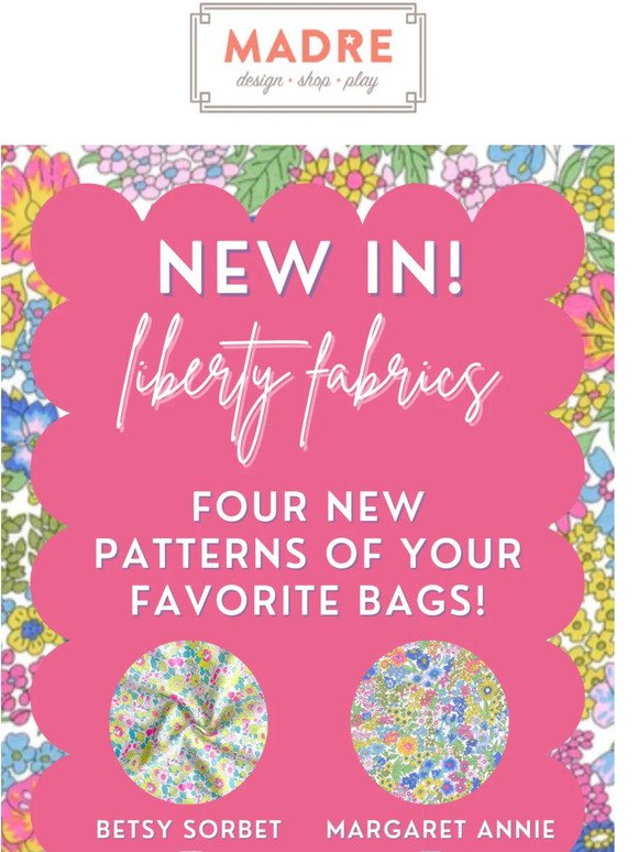 NEW Liberty bags!