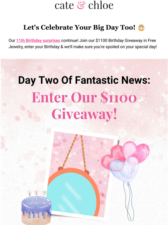 Cheers to a 2nd piece of our fantastic Birthday news! 🎂 🤩