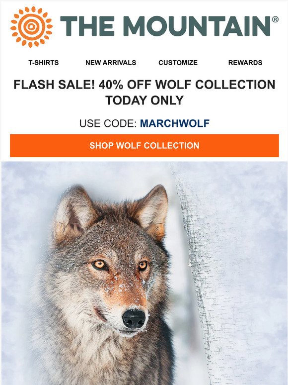 Flash Sale! 40% Off Wolf Collection