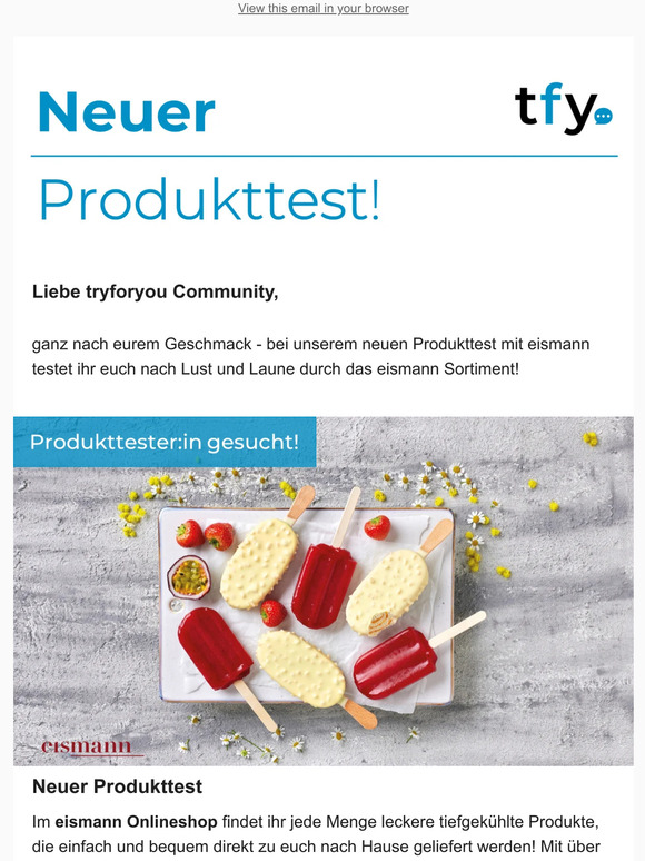 Die neuesten Produkttests nur für dich!
