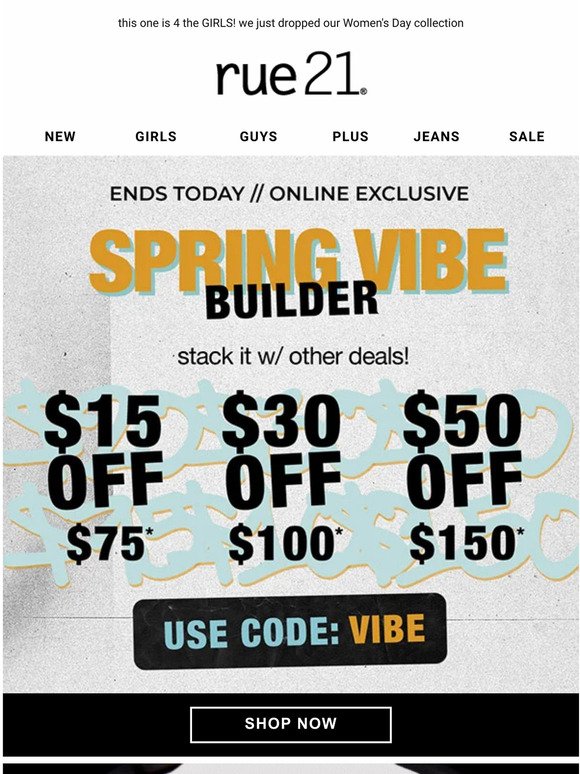 🚨 up to $50 OFF ends today!