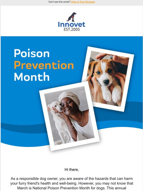 March is Poison Prevention Month! 🐶