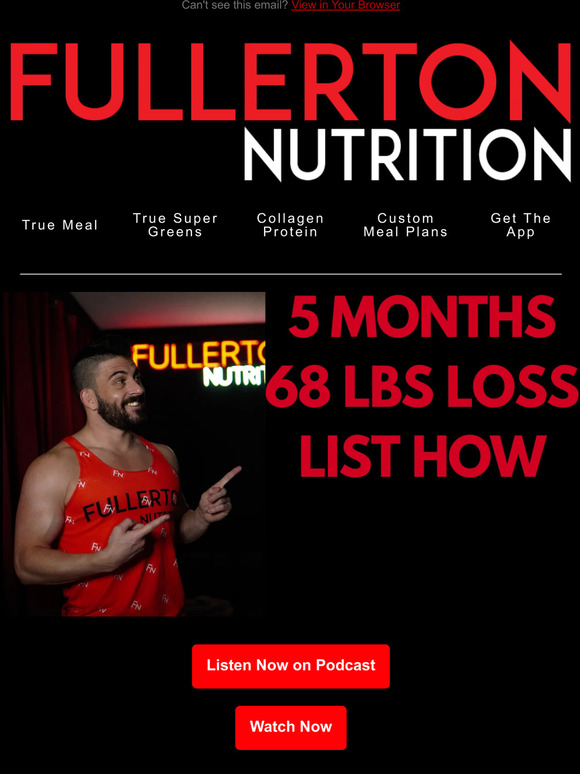 68lb Down 5 months New podcast episode!