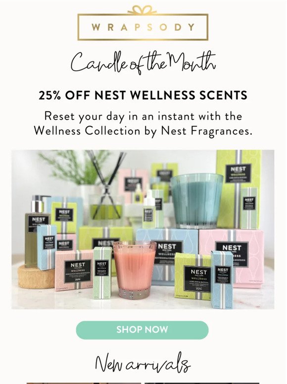 25% OFF select Nest scents
