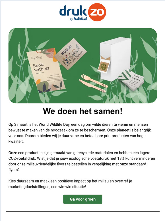 Zet stappen om de planeet te helpen