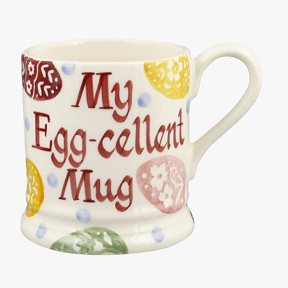 Personalised Easter Eggs 1/2 Pint Mug