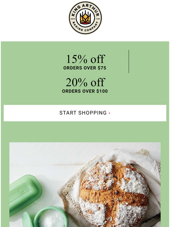 King Arthur Baking 5 Days of Saving Starts Now! Milled