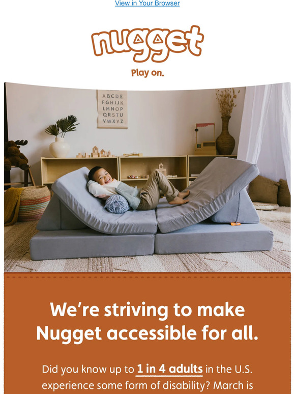 Nugget Comfort Nugget is for everyone! Milled