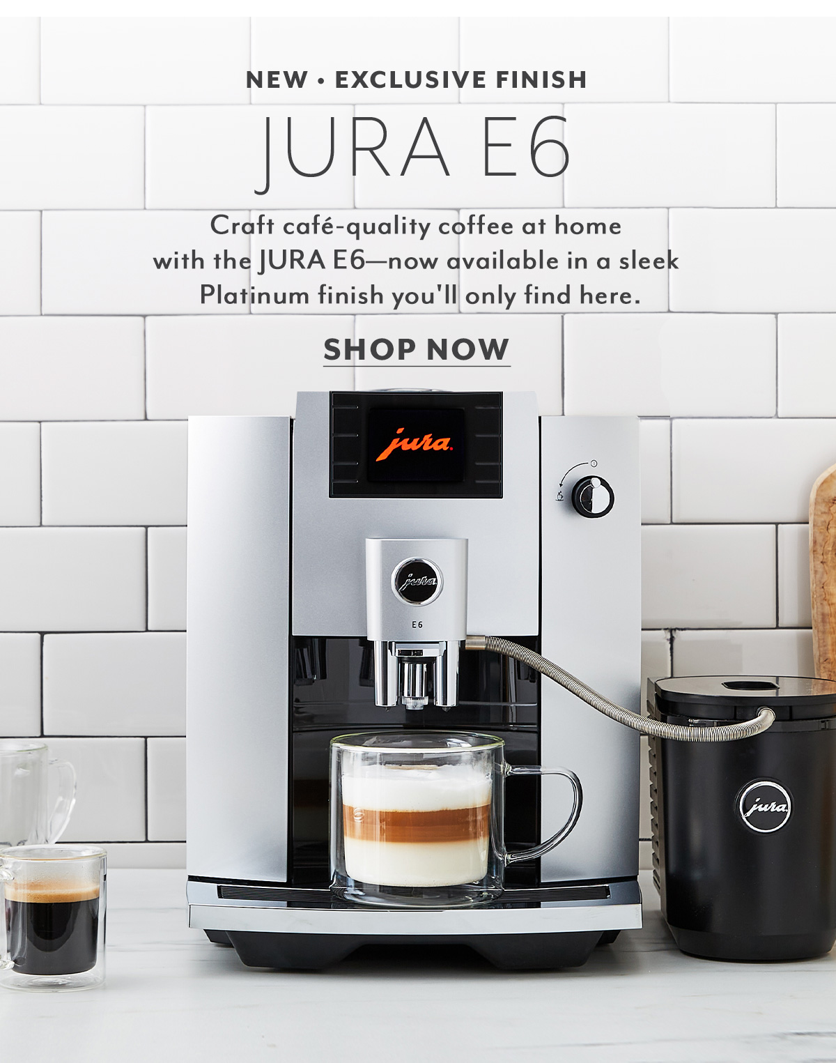 Sur la Table ☕️ Meet the allnew, allinone JURA E6. Milled