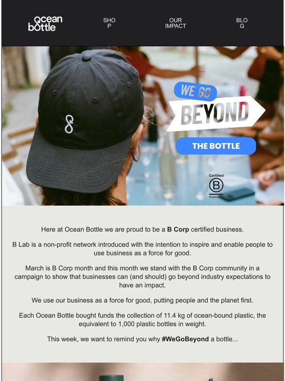 #WeGoBeyond a bottle