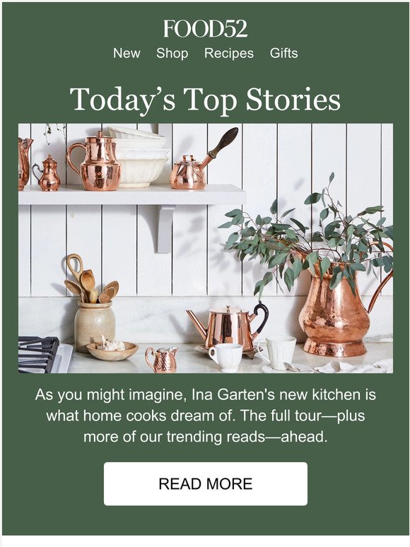 ICYMI: Ina’s new kitchen, the secret to better meatballs & more.