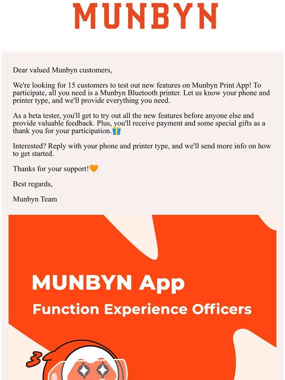 Test our new APP with your Munbyn printer!