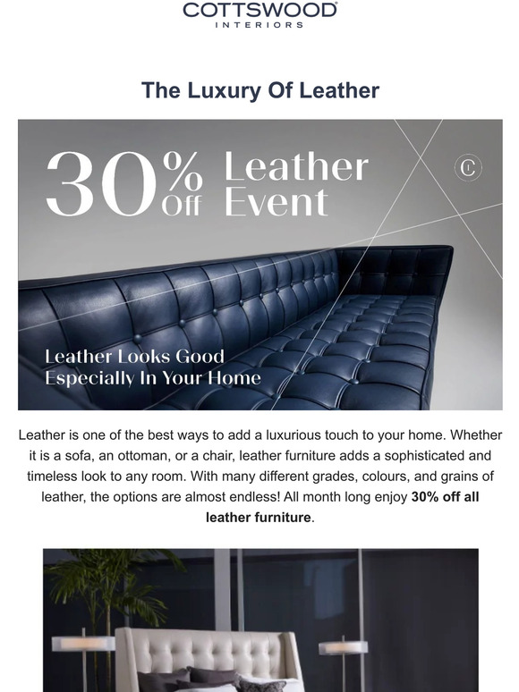 Leather Looks Good, Especially In Your Home 🏠