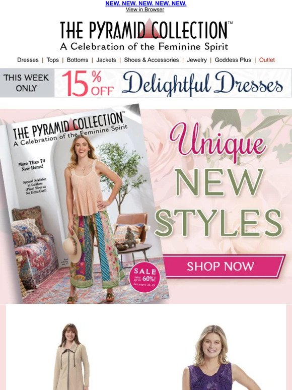 Enchanting New Styles @ The Pyramid Collection
