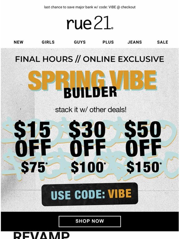 FINAL hours ⏳ up to $50 off the haul