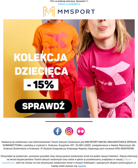 🌞-15% na kolekcję dziecięcą. Sprawdź >>>